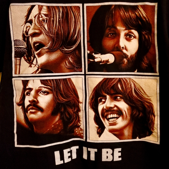 The Beatles Band T-Shirt- Mens Medium - Screen T-Shirt - Picture 2 of 4